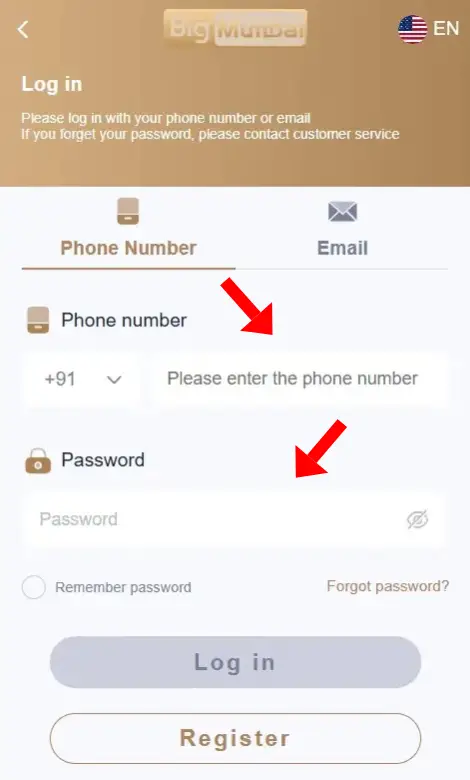 Big Mumbai Login Game